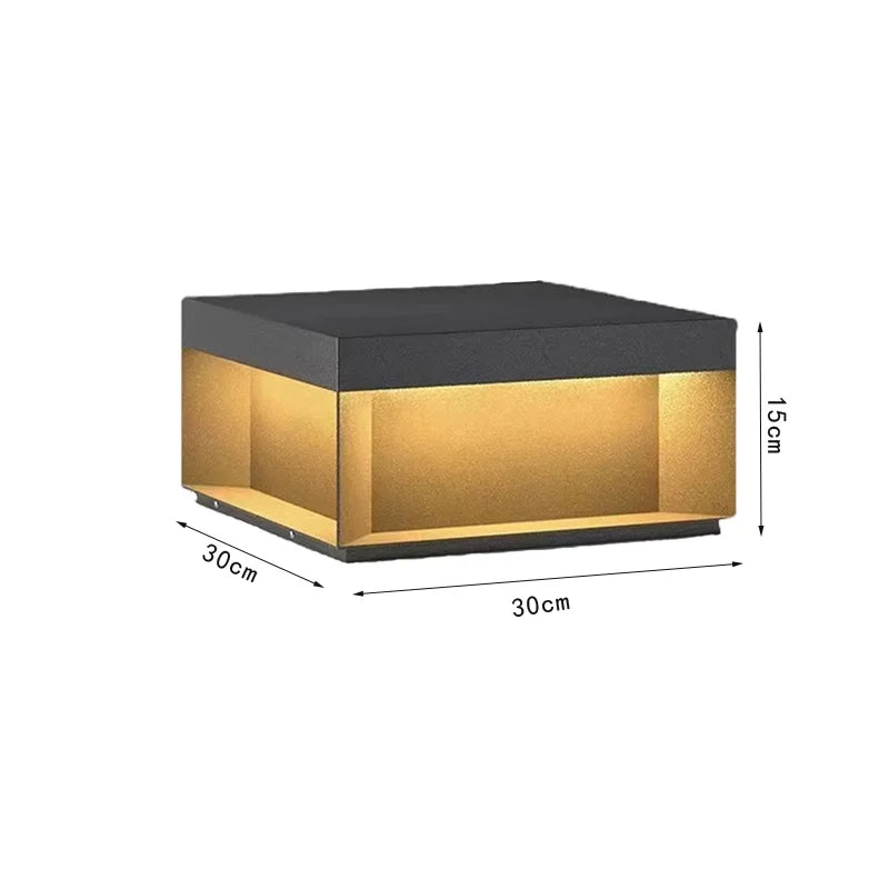 lampe solaire led moderne clôture extérieure noir mat étanche 249 flux lumineux 11w 3mètres