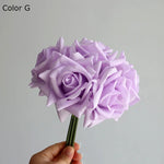 bouquet roses artificielles soie blanc rose pâle rouge décoration mariage intérieur élégant fixations ruban
