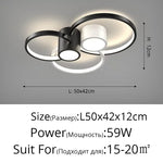 plafonnier led carré moderne minimaliste noir blanc géométrique chambre décoration maison