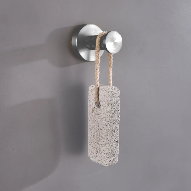 ensemble accessoires salle bain métal noir porte serviette papier toilette savon mural moderne