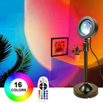 projecteur led noir blanc multicolore télécommande câble usb moderne