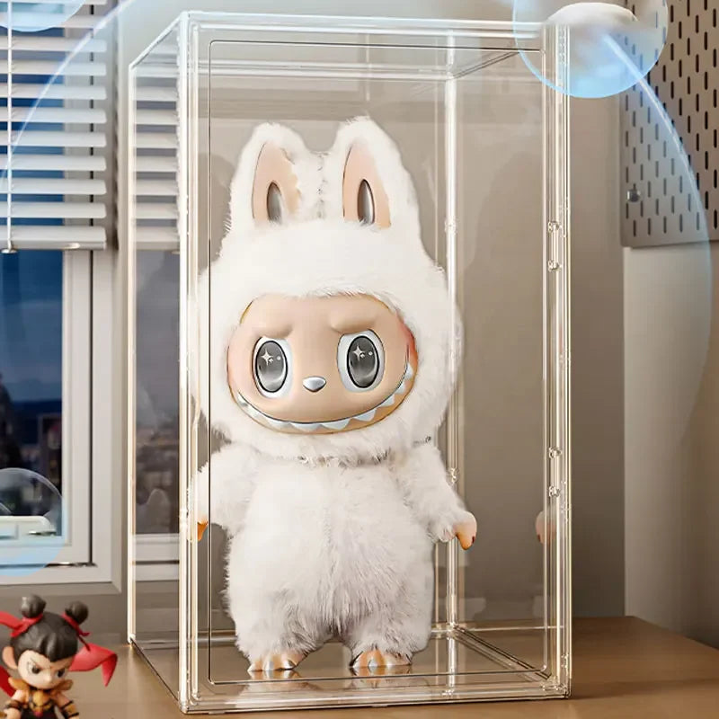boîtes rangement transparentes acrylique grandes capacités figurines jouets makeup organisation moderne minimalistes