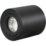 Spot LED moderne surface mount noir blanc GU10 mat opacitéversiblefluxlumineux