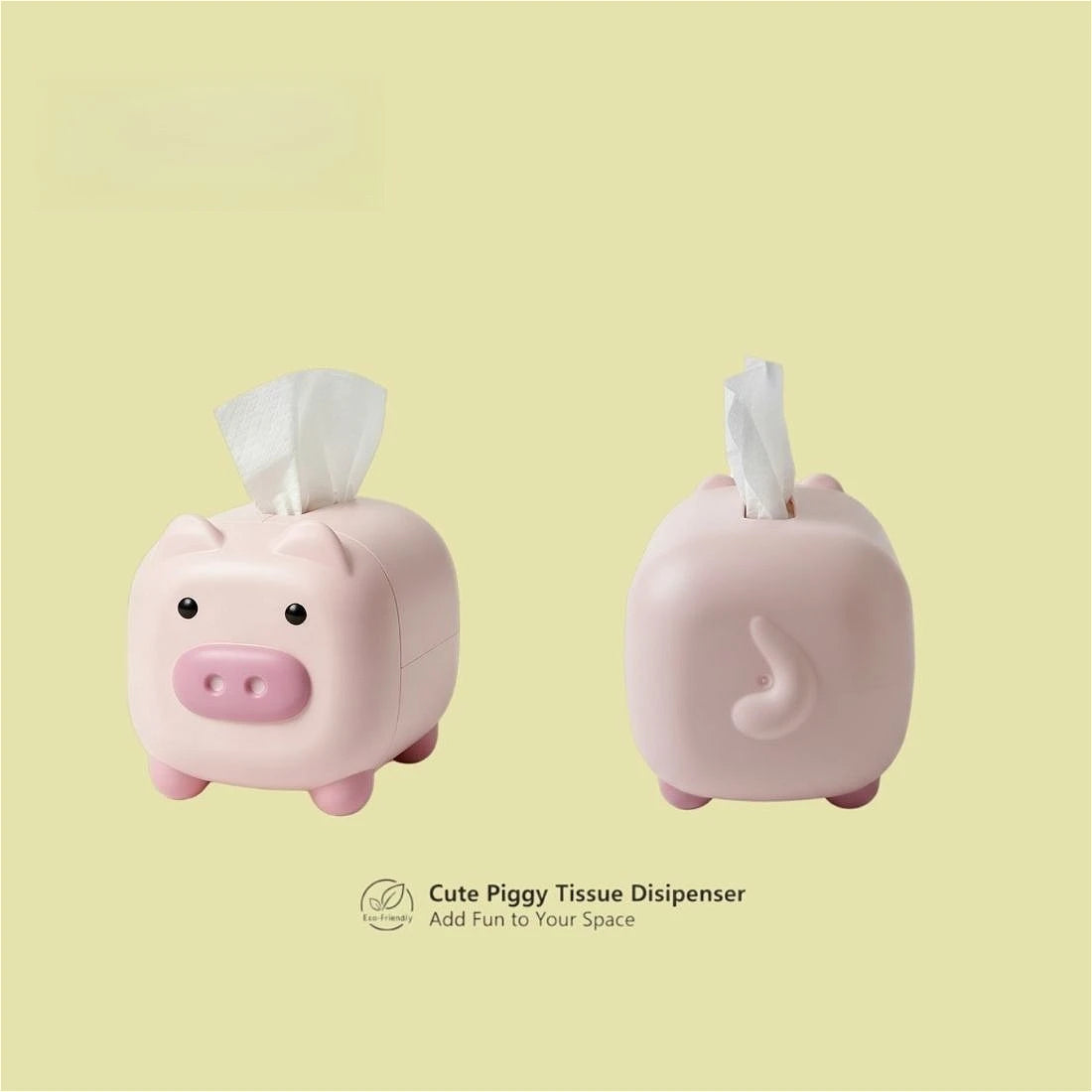 distributeur serviettes cochon mignon rose clair cartoon serviettes inclusion plastique