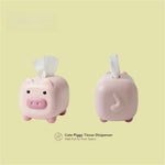 distributeur serviettes cochon mignon rose clair cartoon serviettes inclusion plastique
