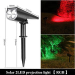 projecteur solaire extérieur led changement couleur moderne spot jardin lumière blanche chaude variante abs