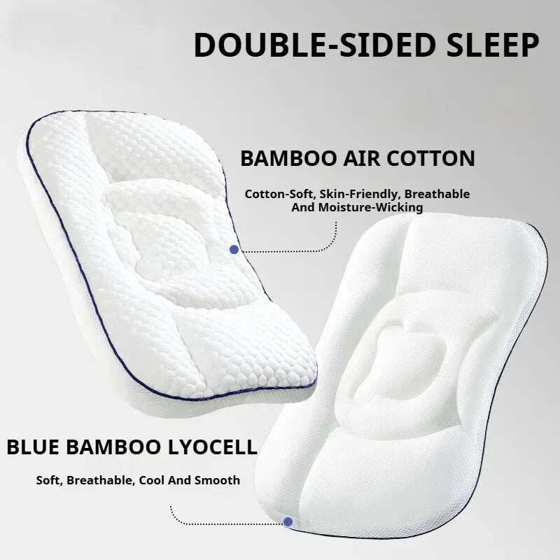 coussin bébé blanc bleu coton polyester dessin animé motifs géométriques contour arrondi ergonomique quatre