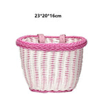 panier vélo clips marron bleu clair rose violet gris tissé dentelle moderne traditionnel