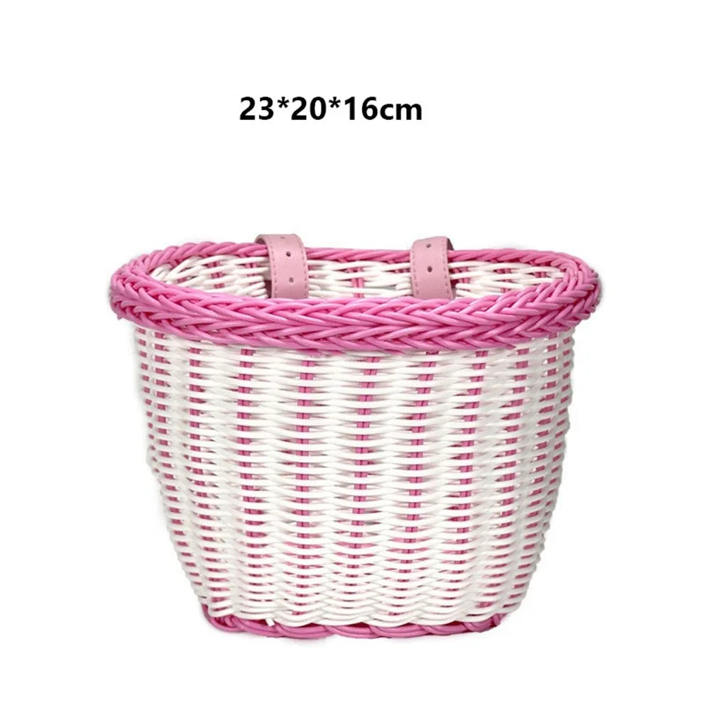 panier vélo clips marron bleu clair rose violet gris tissé dentelle moderne traditionnel