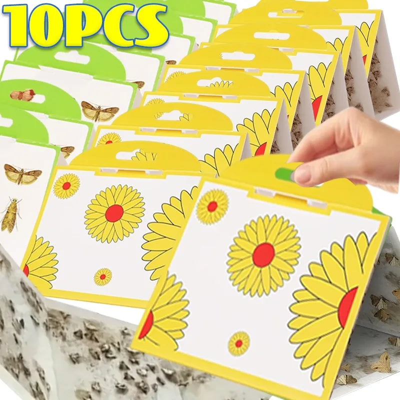 piège papillons pièges mouches autocollants phéromones fleurs papillons graphique Jaune Rouge Blanc