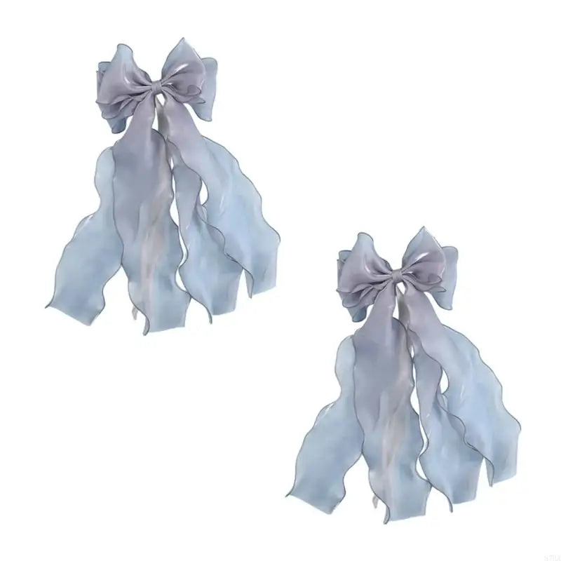 rubans décoratifs ondulés plissés élégants moderne rideaux bleu clair noir rose pâle