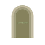 cadre mural moderne vert olive beige clair sans motif adhésif pvc non toxique mur
