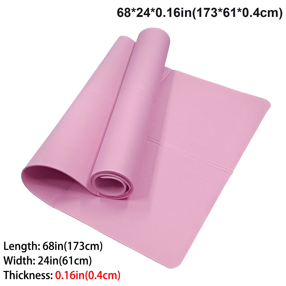 tapis yoga noir anti dérapant 4mm épaississement moderne fitness yoga pilates gymnastique