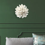 décoration murale fleurs artificielles céramique blanc gris moderne réaliste adhésif