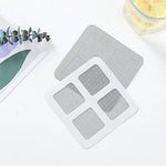 filets fenêtre adhésifs gris clair maille fine moderne réparation anti moustiques 10cm 10cm pack