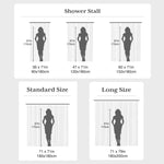 Doublure de rideau de douche légère en PEVA pour baignoire