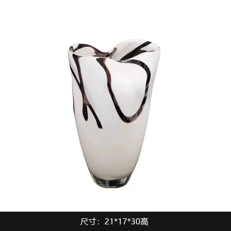 vase bol blanc noir motifs abstraits moderne décoration intérieure opaques