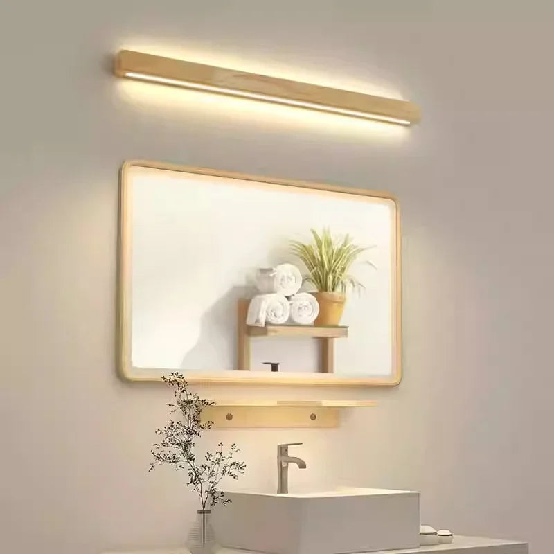 appliques murales led bois minimaliste chambre cuisine éclairage quotidien scandinave moderne