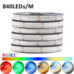 ruban led 24v 5m rgbcct blanc bleu rouge vert jaune violet moderne ligne continue