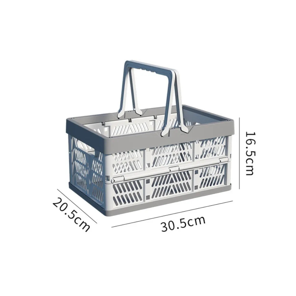 panier pliable bleu clair moderne grille ventilation poignée détachable rangement camping pique nique multifonctionnelextérieur