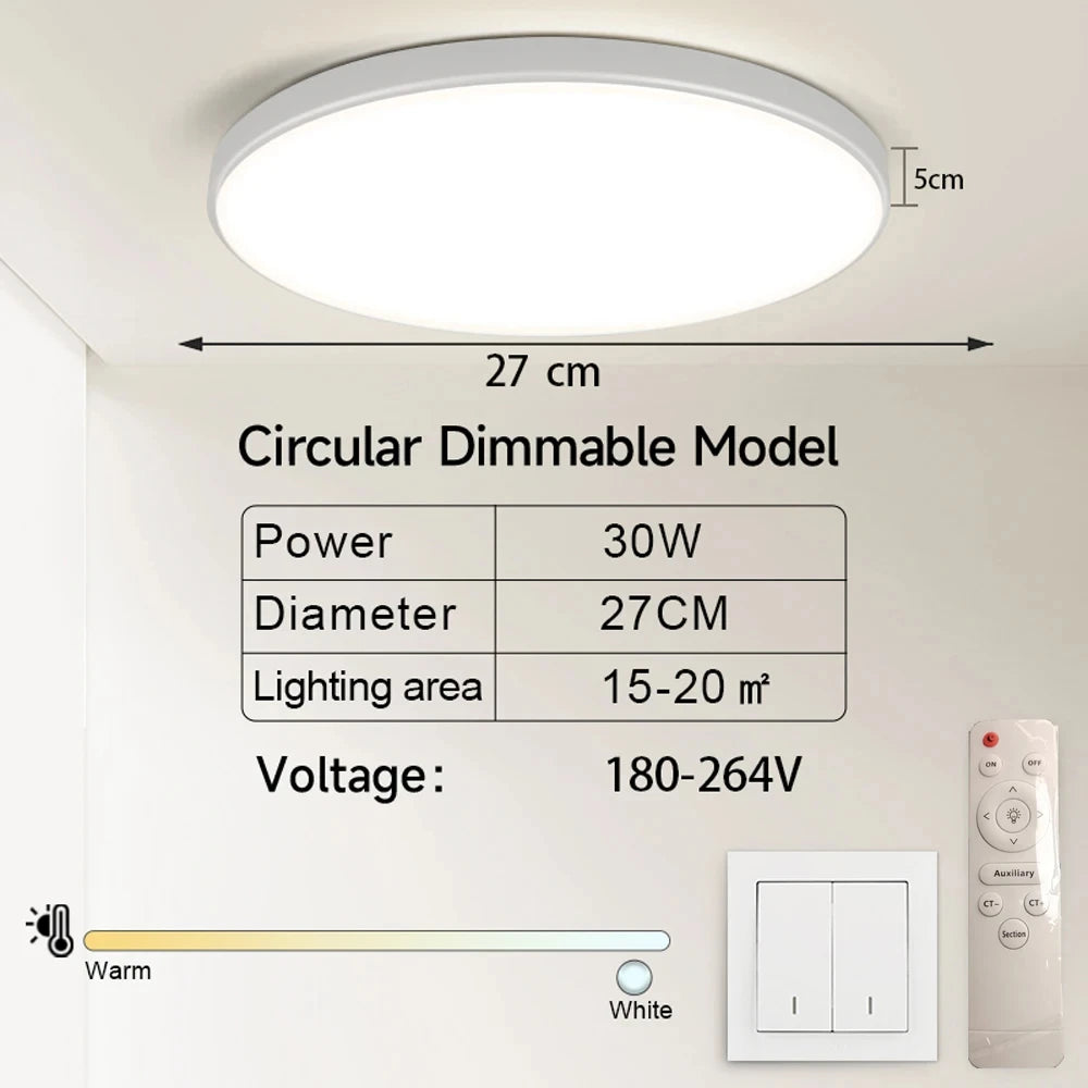 plafonnier led moderne blanc doré acrylique télécommande couleurs 220v opaques 47.7cm