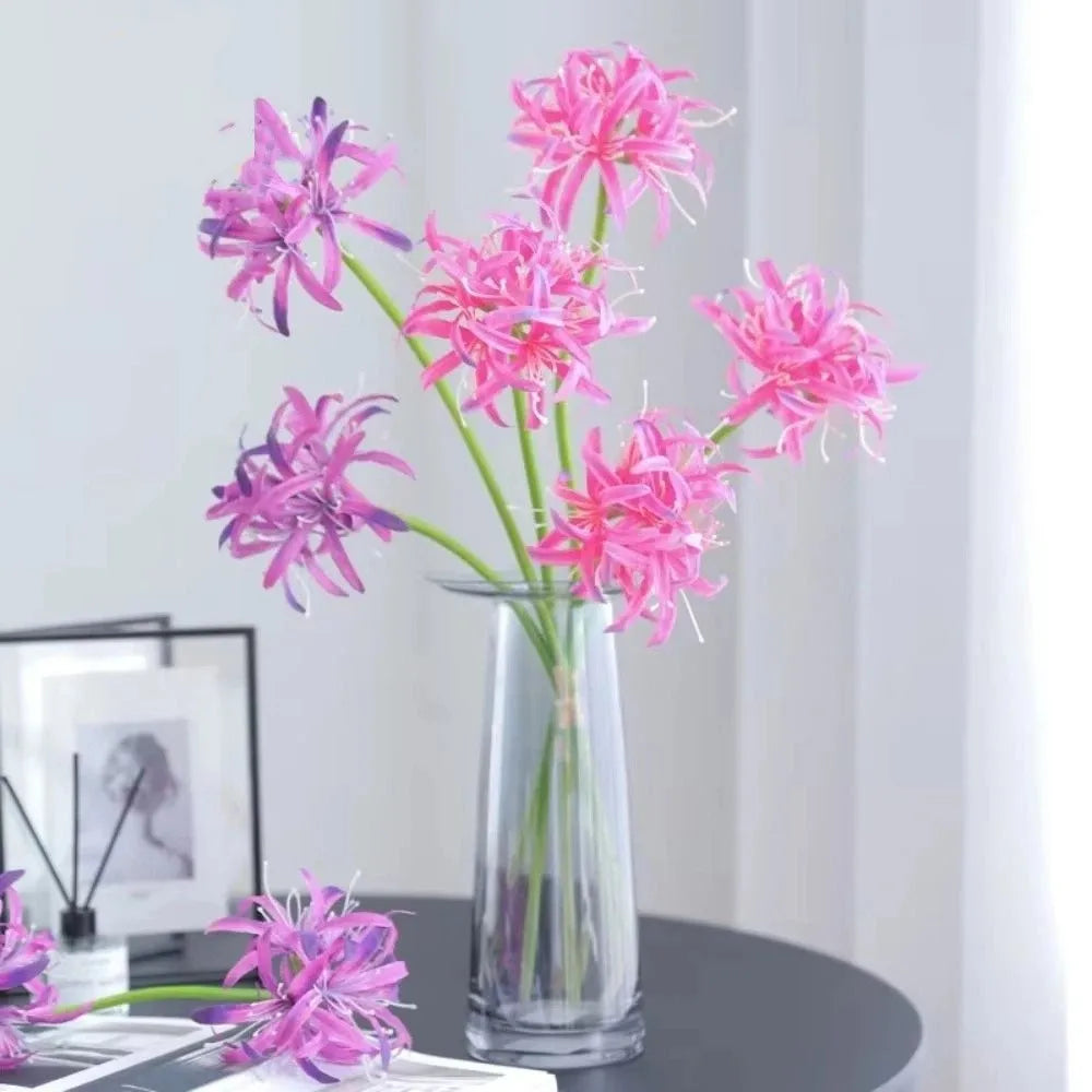 décoration intérieure bouquet artificiel violet rose blanc moderne minimaliste