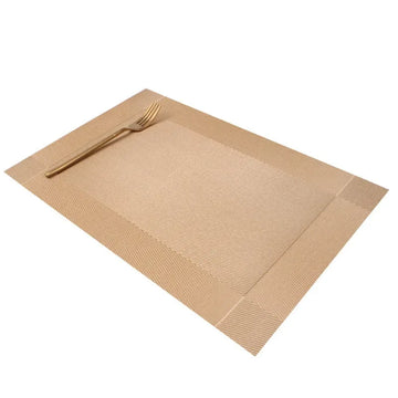 tapis table moderne rectangle polyester beige bleu gris marron texture tissée respectueux environnement fourchette