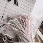 rubans polyester dentelle 3mm large rose pâle gris blanc modernes élégants clips métalliques bricolage