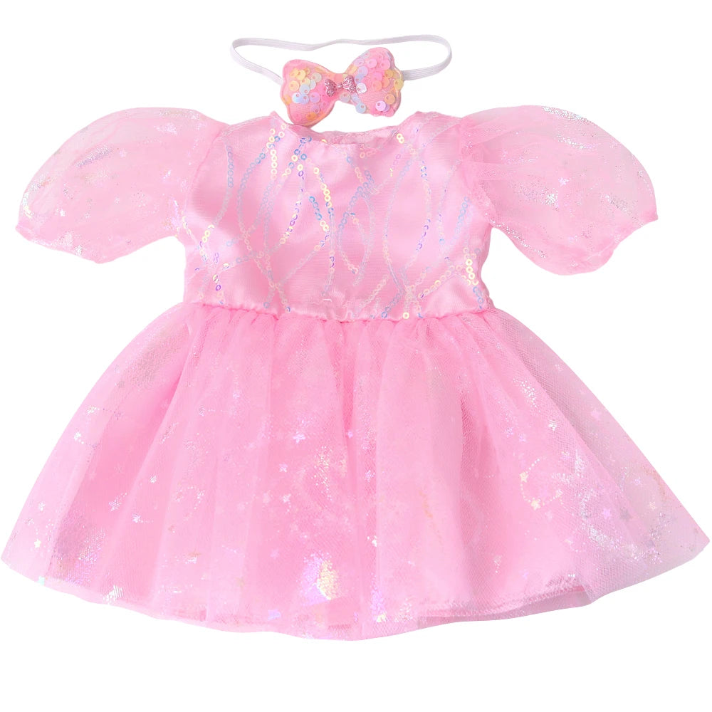 Jupe tutu rose bleu princesse tulle sequins dorés argentés motifs fleurs