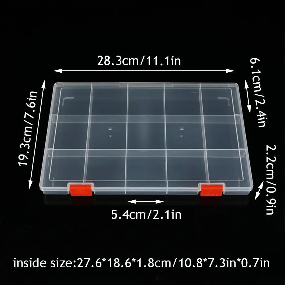 boîtes bijoux transparentes modernes compartiments clips fixation 15 24 36 48 grids rangement pratique