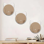 miroirs adhésifs modernes animal chambre enfant blanc doré vert noir minimaliste
