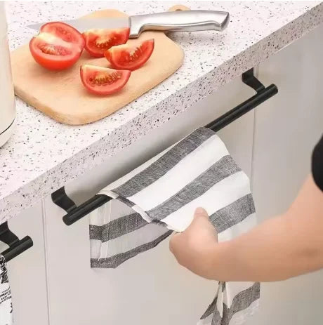 porte serviettes mural argenté extensible sans perçage moderne salle bain cuisine