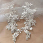 appliques decoratives brodees sequins floral violet blanc or rose bleu vert rouge noir