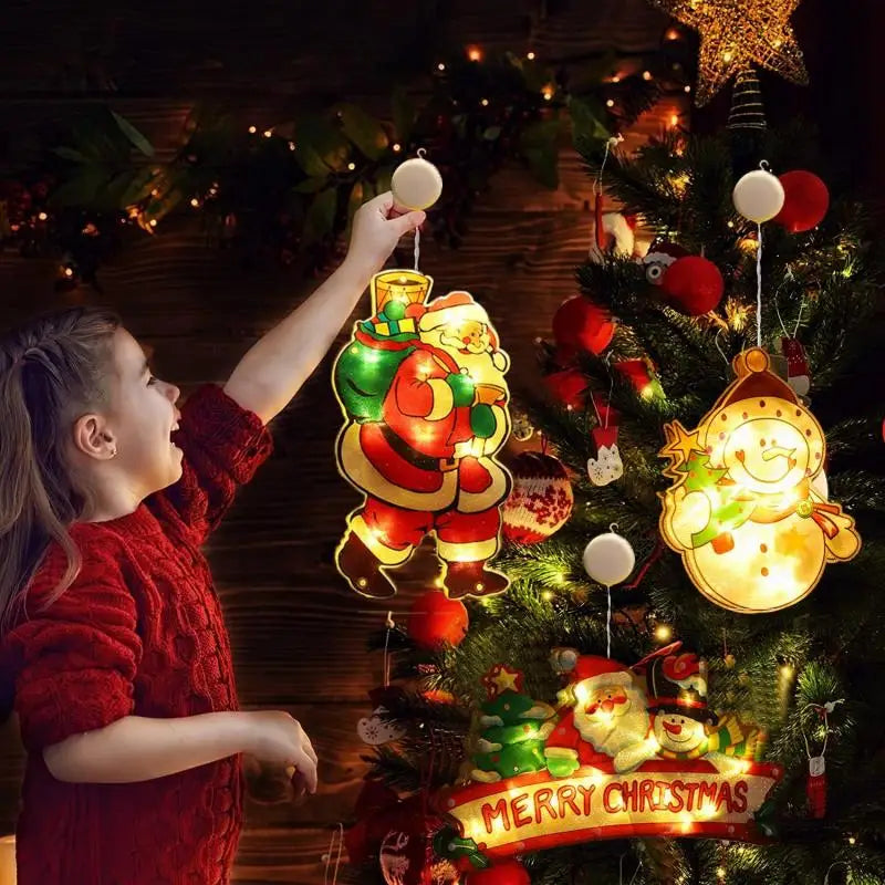 Lampe de Noël bonhomme de neige LED décoration intérieure