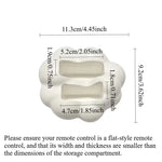 boîte rangement télécommandes moderne noir blanc minimaliste organique reutilisable plastique