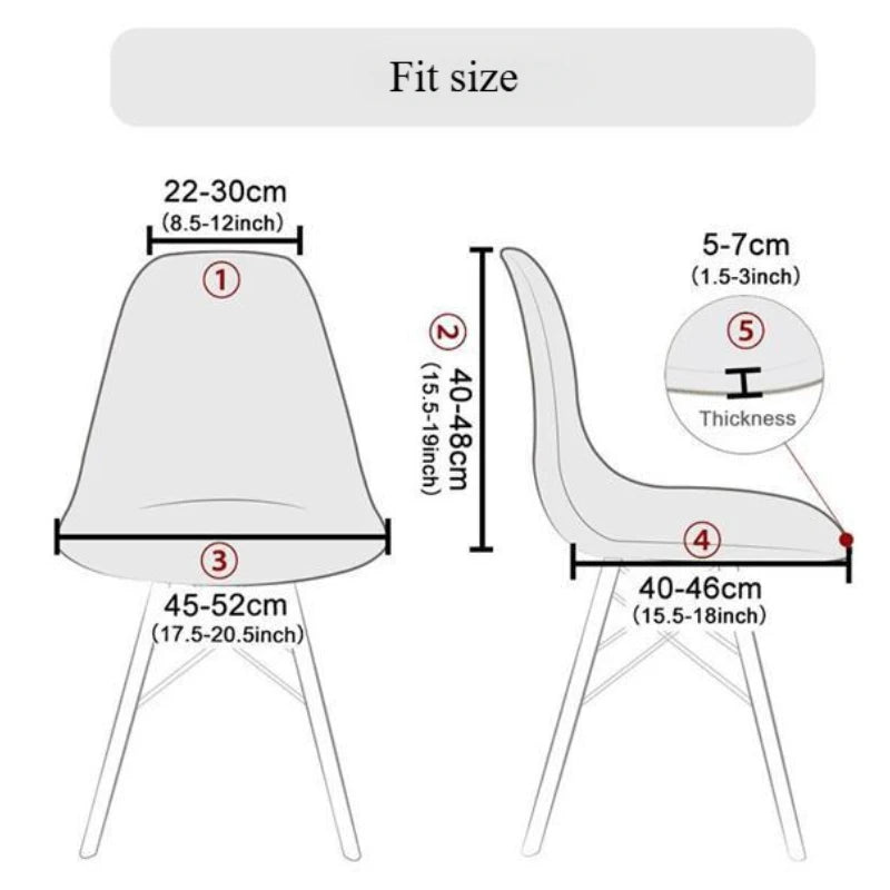 housse chaise moderne feuilles vert élastique antidérapante coussin polyester durable chambre restaurant mariage banquet