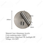 lampe chevet or moderne éclairage chambre coucher led angle réglable fixée mur minimaliste