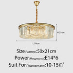 suspension lumineuse moderne cristaux noir doré led élégante tringle chambre salon
