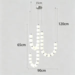 suspension lumineuse blanches moderne chaînes fixées support inclusion chaînes moderne
