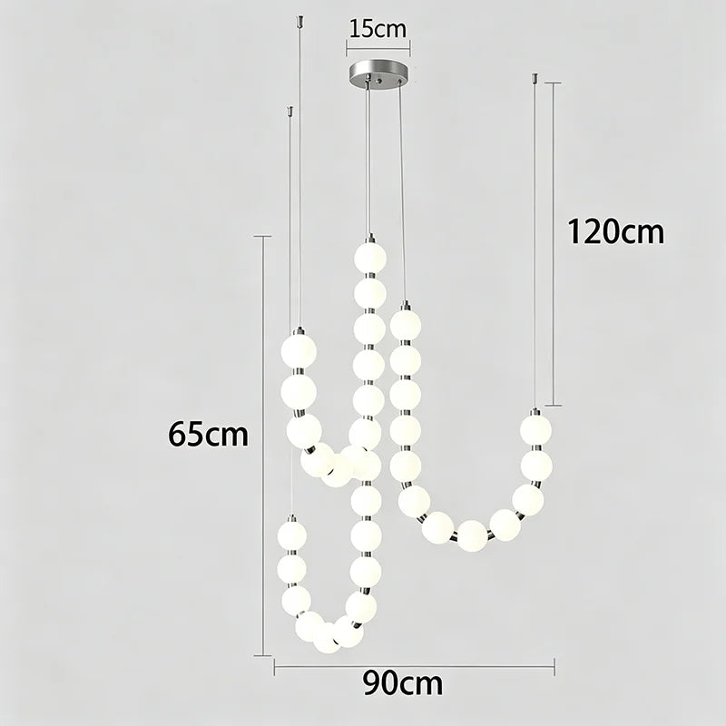 suspension lumineuse blanches moderne chaînes fixées support inclusion chaînes moderne