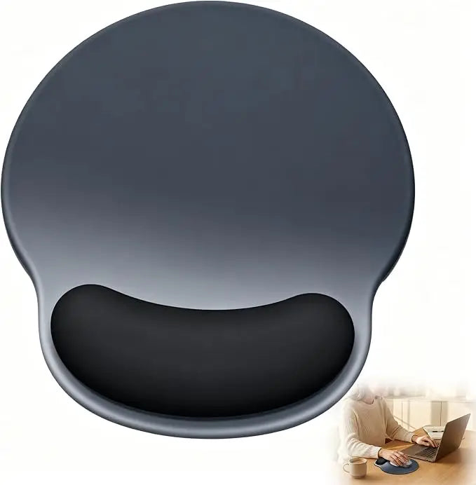 tapis souris ergonomique gris rose vert mousse mémoire forme antidérapant