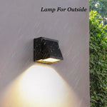 lampe murale extérieure contemporaine led aluminium étanche noir fixée mur entrée chambre coucher