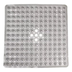 tapis douche moderne perforé drainage anti dérapant salle bain gris clair vert rose suctionolvable