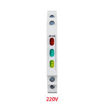 interrupteur électrique moderne blanc rouge flux lumineux faible tension 220v alternatif