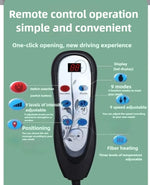 masseur portable confortable noir ajustable chauffe infrarouge cou épaules neuf modes massage trois vitesses