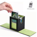 boîte cartes cuir moderne noir rose respectueux environnement rechargeable organisateur jeux