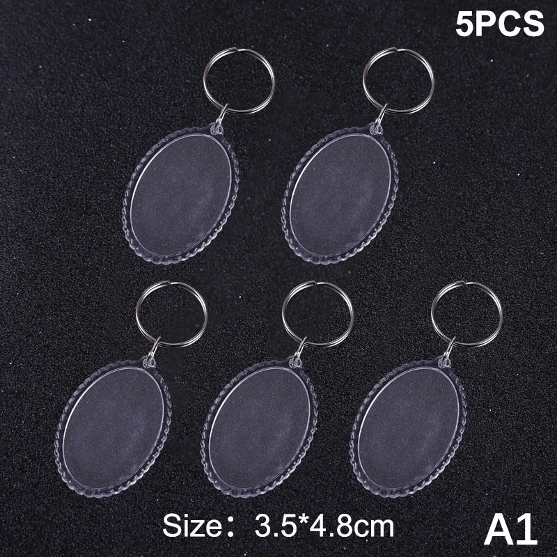 porte clés transparent moderne imprimé ❤️ You étoile super dad anneau métallique