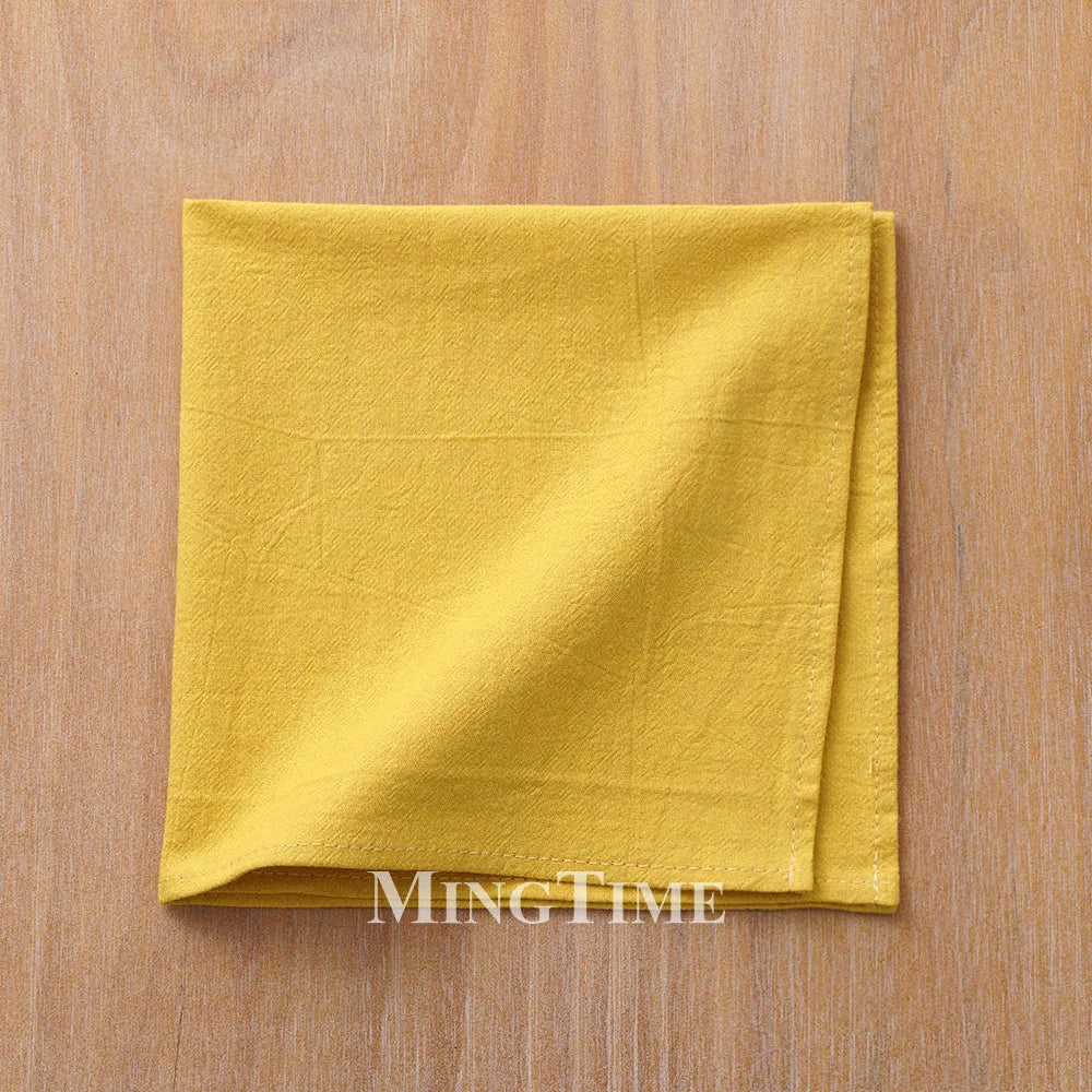 serviettes table coton uni classiques couleurs variées maison party festive