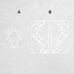 panneau décoratif floral blanc classique taille 40cm 50cm 60cm 70cm 80cm