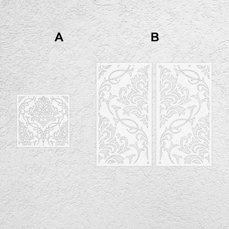panneau décoratif floral blanc classique taille 40cm 50cm 60cm 70cm 80cm